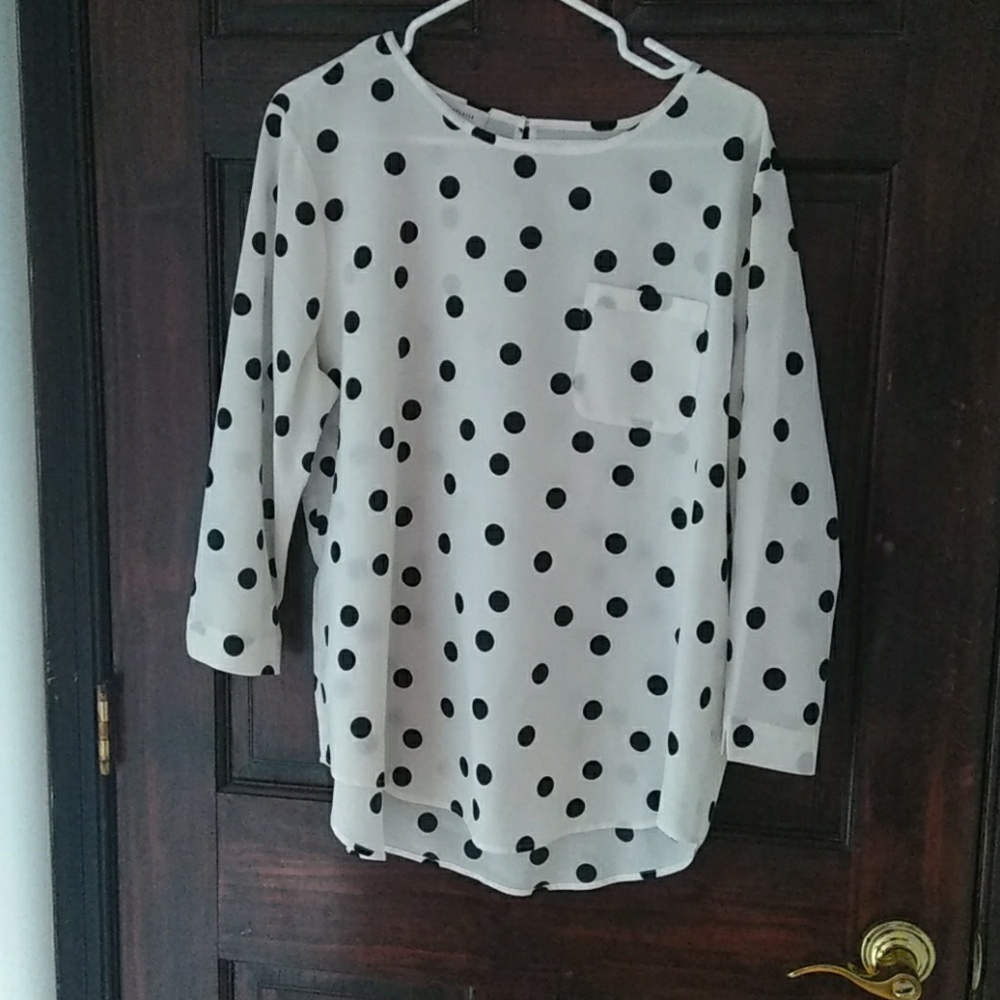 Polka dot blouse